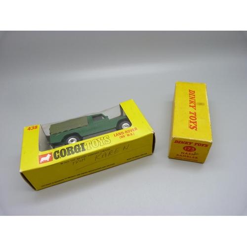 787 - Corgi Toys 438 and Dinky Toys 173 Nash Rambler, both boxed