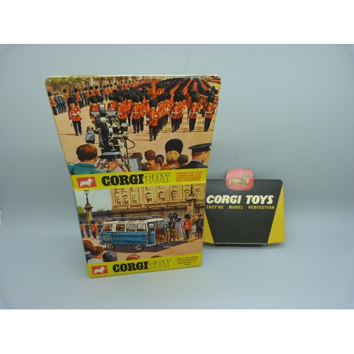 788 - Corgi Toys, 479 Commer Camera Van, boxed with advertising Corgi card