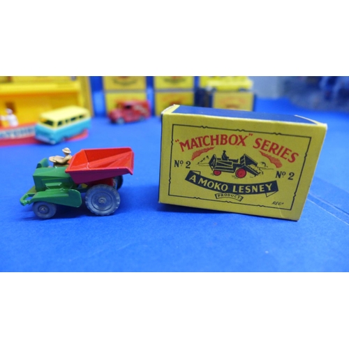 789 - Matchbox 1-75 series Moko Lesney die-cast model vehicles, numbered 1, 1 accessory, 2, 3, 3 accessory... 