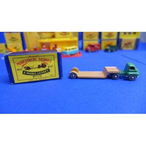 789 - Matchbox 1-75 series Moko Lesney die-cast model vehicles, numbered 1, 1 accessory, 2, 3, 3 accessory... 