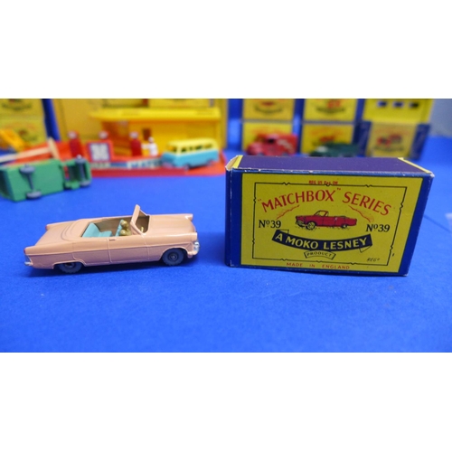 789 - Matchbox 1-75 series Moko Lesney die-cast model vehicles, numbered 1, 1 accessory, 2, 3, 3 accessory... 