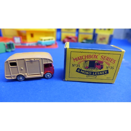 789 - Matchbox 1-75 series Moko Lesney die-cast model vehicles, numbered 1, 1 accessory, 2, 3, 3 accessory... 