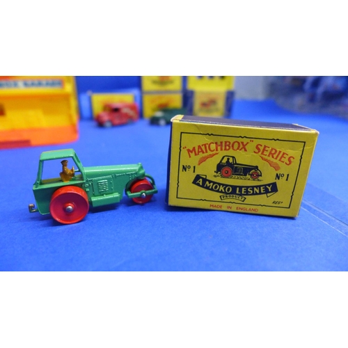 789 - Matchbox 1-75 series Moko Lesney die-cast model vehicles, numbered 1, 1 accessory, 2, 3, 3 accessory... 