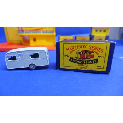 789 - Matchbox 1-75 series Moko Lesney die-cast model vehicles, numbered 1, 1 accessory, 2, 3, 3 accessory... 