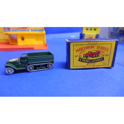 789 - Matchbox 1-75 series Moko Lesney die-cast model vehicles, numbered 1, 1 accessory, 2, 3, 3 accessory... 