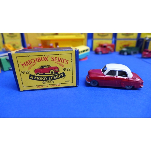 789 - Matchbox 1-75 series Moko Lesney die-cast model vehicles, numbered 1, 1 accessory, 2, 3, 3 accessory... 