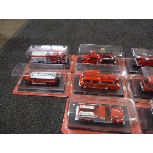 795 - Ten del Prado die-cast models of fire engines, boxed