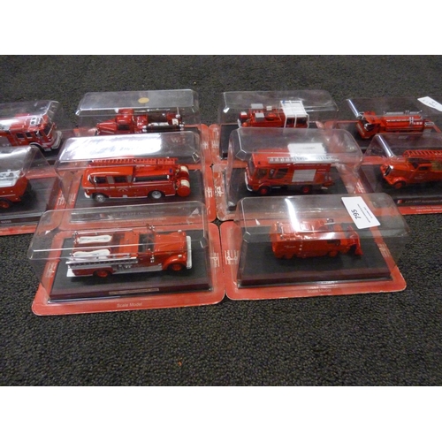 795 - Ten del Prado die-cast models of fire engines, boxed