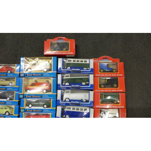 800 - A collection of die-cast model vehicles, Hongwell, Corgi Motoring Memories, etc., boxed (29)