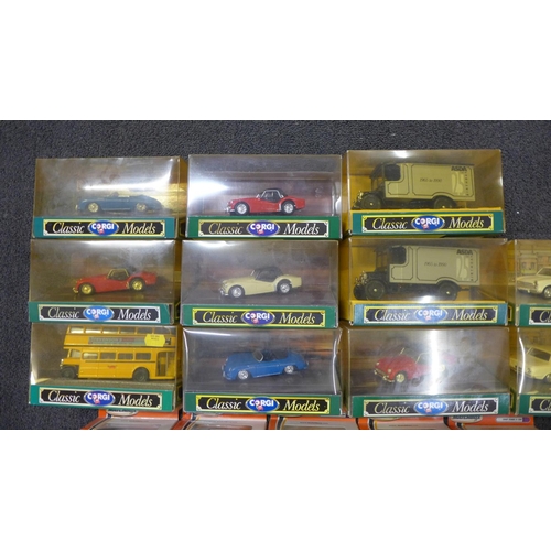 803 - A collection of die-cast model vehicles, Corgi Classic Models (11) and Matchbox (10)