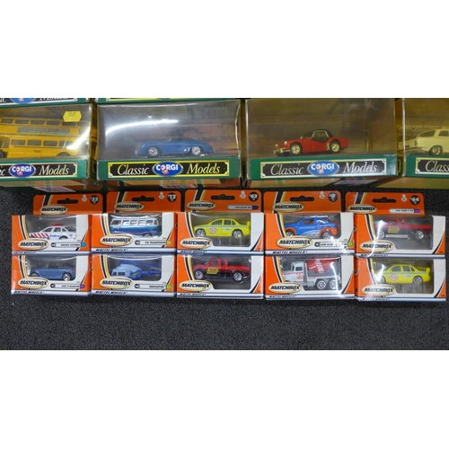 803 - A collection of die-cast model vehicles, Corgi Classic Models (11) and Matchbox (10)