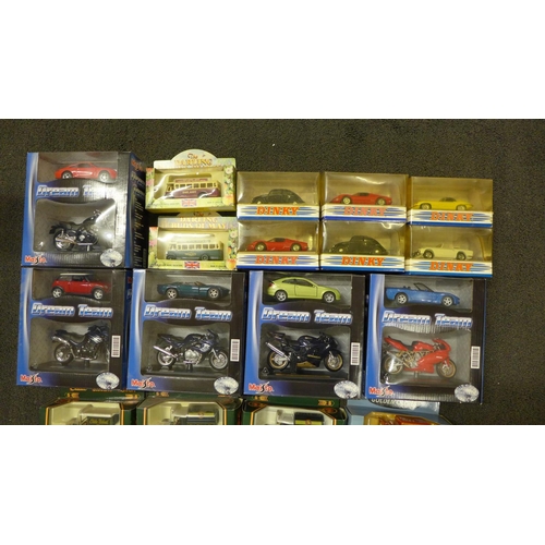 808 - A collection of die-cast model vehicles, Dinky, Maisto Dream team sets, etc. (25 approximately)