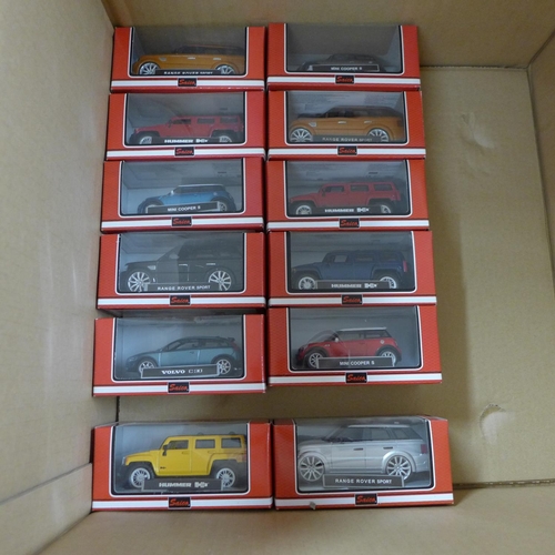 817 - A collection of approximately forty mixed die-cast model vehicles including twelve Saico, boxed