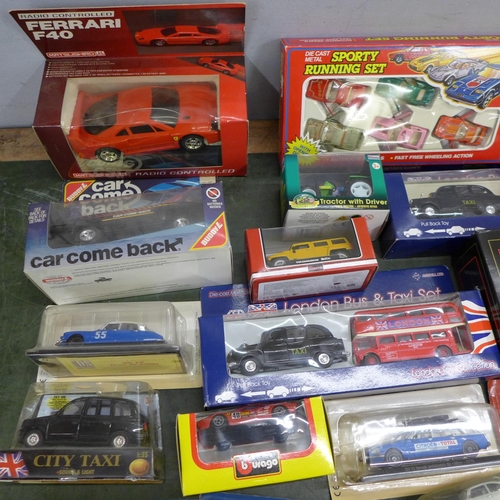 817 - A collection of approximately forty mixed die-cast model vehicles including twelve Saico, boxed