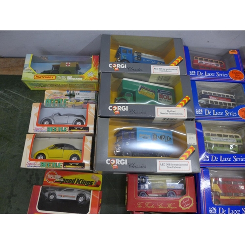 819 - A box of twenty-five Corgi Classic Models and other die-cast model vehicles, boxed