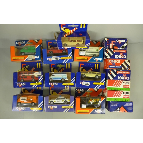 834 - Seventeen Corgi die-cast model vehicles, boxed