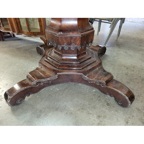 196 - An early Victorian mahogany rectangular centre table