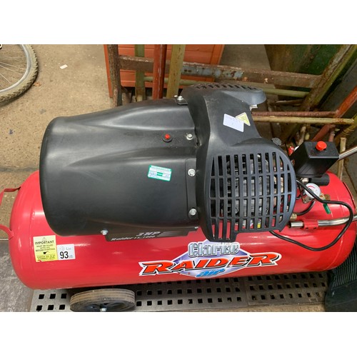 2303 - Clarke Raider 15/1000 3Hp 100 litre compressor - W