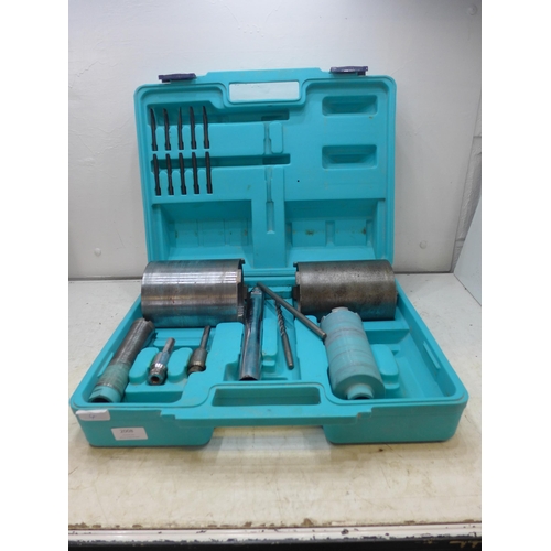 2008 - Core drill kit in case with guide bits