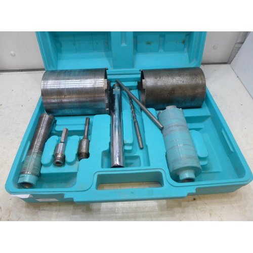 2008 - Core drill kit in case with guide bits