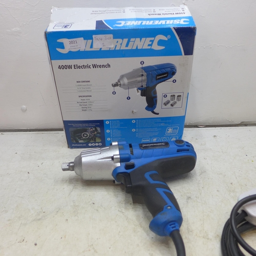 2021 - Silverline 400w/240v boxed impact driver/electric wrench