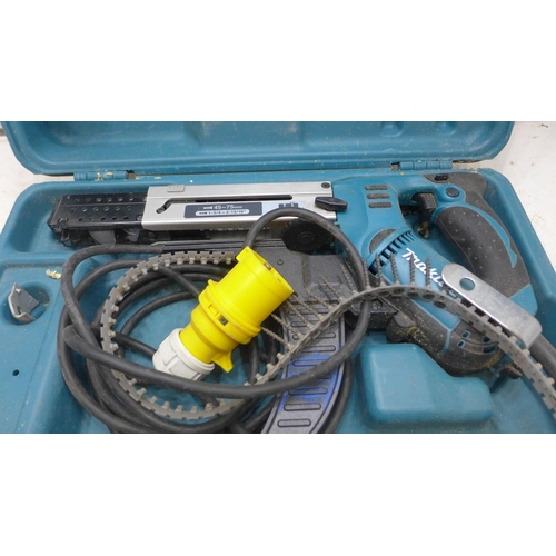 2026 - Makita 110V collated screw gun in case - W