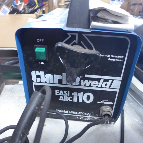 2050 - Clarkeweld Easi Arc 110 240v arc welder with qty. of rods