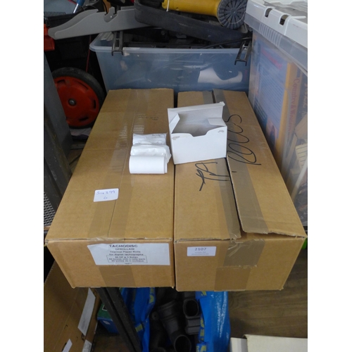 2107 - 2 Boxes of thermal tachograph rolls