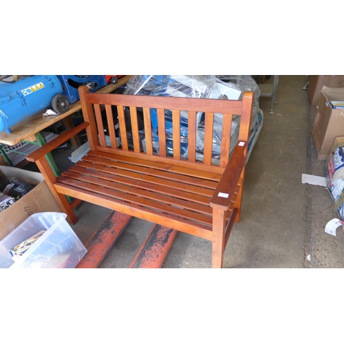 2169 - Teak garden bench