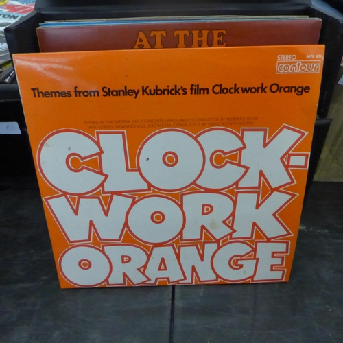 2270 - 2 LP cases of approx. 80 33RPM records LP's total
Frank Sinatra Clockwork orange My Fair Lady and mu... 