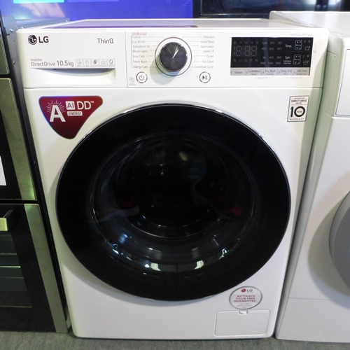 3014 - LG White Direct Drive Washing Machine (10.5Kg) (Model: F6V910WTSA), Original RRP £749.98 + vat (271z... 