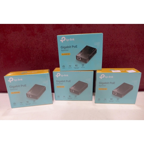 3081 - 4 TP-Link Gigabit PoE+ injectors (TL-POE160S) - boxed  * this lot is subject to VAT