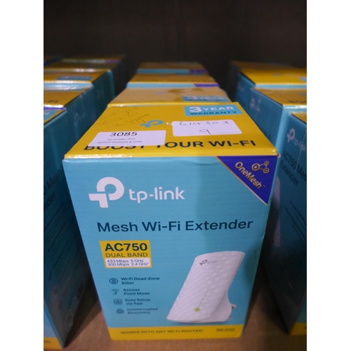 3086 - 4 TP-Link wi-fi range extenders (AC750 dual band) * this lot is subject to VAT