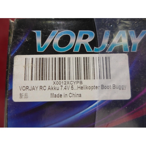 3103 - Six Vorjay 5200MAH high discharge RC Li-Po batteries