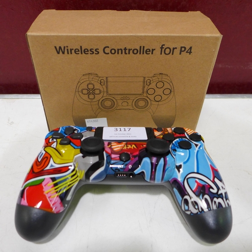 3117 - Graffiti print Wireless controller for P4