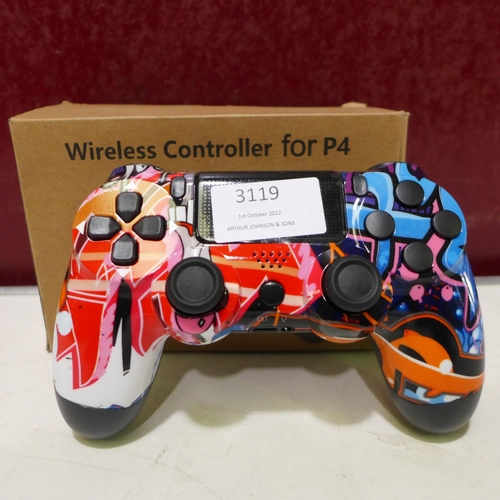 3119 - Graffiti print Wireless controller for P4