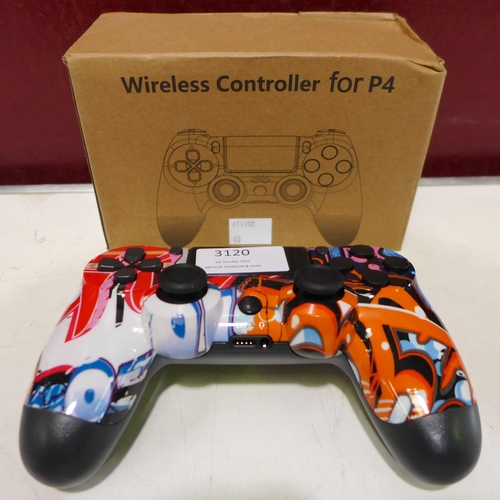 3120 - Graffiti print Wireless controller for P4