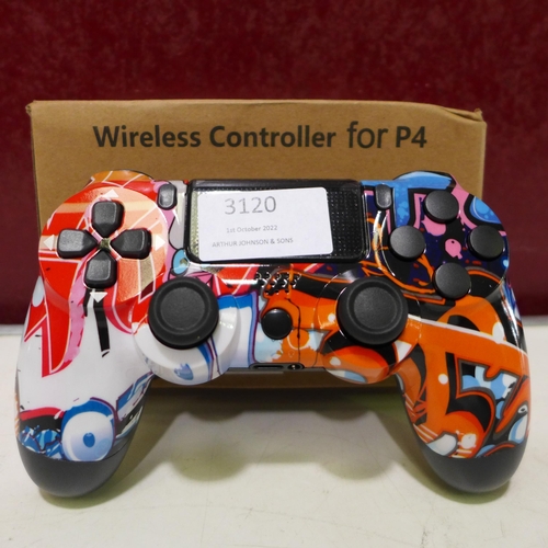 3120 - Graffiti print Wireless controller for P4