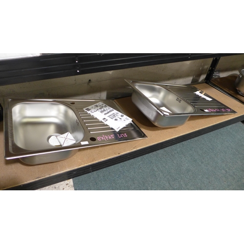 3154 - 2 Blanco 1-Bowl Sinks with Drainers (357-173) (357-117) * This lot is subject to VAT