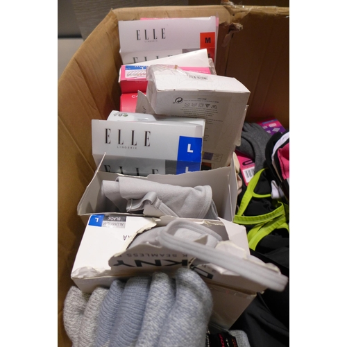 3181 - Box of women's branded underwear, including Elle, DKNY & Speedo * this lot is subject to VAT