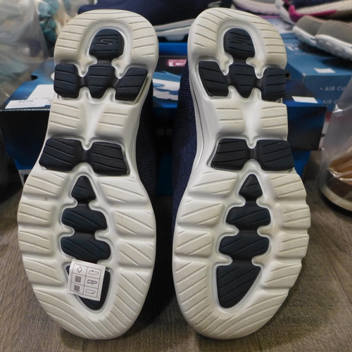 3228 - Women's navy Ultra Go Skechers, UK size 4.5 * this lot is subject to VAT