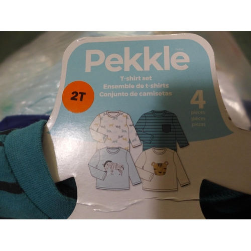 Bag of children's Pekkle Tshirt sets (size mainly 2 years) * this lot