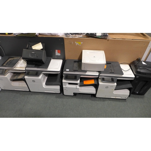 3245 - 4 HP Pagewide Pro MFP 477DW Printers, Brother ADS 2800w Printer, Canon Image Formula DR-6010C and a ... 