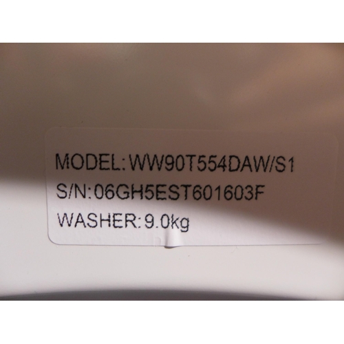 3246 - Samsung 9kg White Washing Machine model: WW90T554DAW/S1, Original RRP £399.99 + vat (271z-39)  * Thi... 