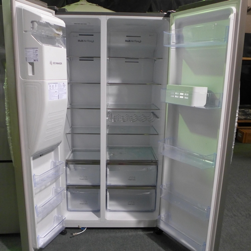 3278 - Hisense Stainless Steel Side By Side Fridge Freezer - model: RS694N4IIF, Original RRP £666.66 + vat ... 