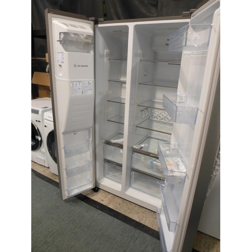 3330 - Hisense Stainless Steel Side By Side Fridge Freezer - model: RS694N4IIF, Original RRP £666.66 + vat ... 