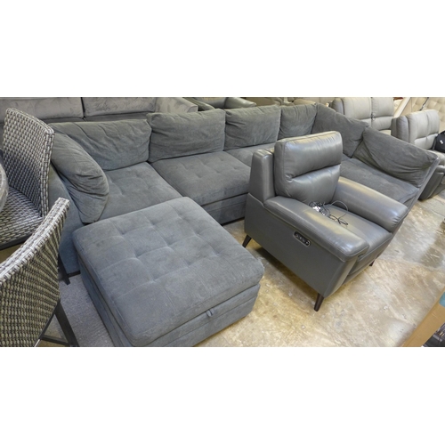 1433 - Thomasville Tisdale Dark Grey Fabric Modular Sofa (6 Pc), Original RRP £2299.99 + VAT  * This lot is... 