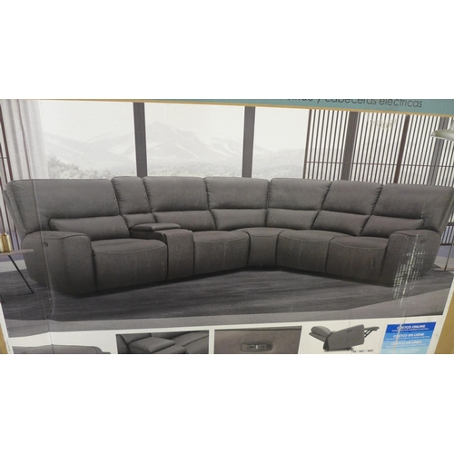 1435 - Fabric Power Sectional   Gilman Creek Sweeny P/Hdr, Original RRP  £2166.66 + vat (4142-5) * This lot... 