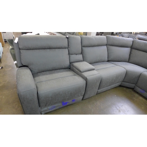 1441 - Kuka fabric Sectional Recliner, Original RRP £2333.33 + VAT (4139-19) * This lot is subject to VAT