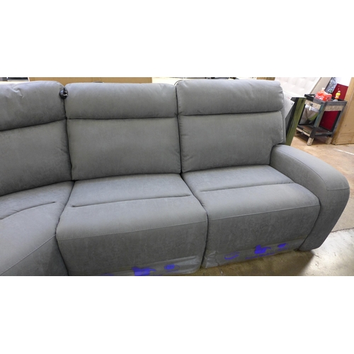 1441 - Kuka fabric Sectional Recliner, Original RRP £2333.33 + VAT (4139-19) * This lot is subject to VAT